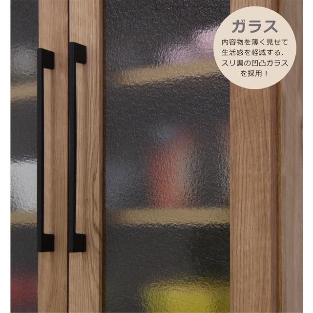 食器棚 ダイニングボード キッチンボード 幅60cm キッチン収納 高さ185cm 完成品 キッチン 収納 引出フルオープンレール シンクサイドラック 北欧 モダン 木製_3