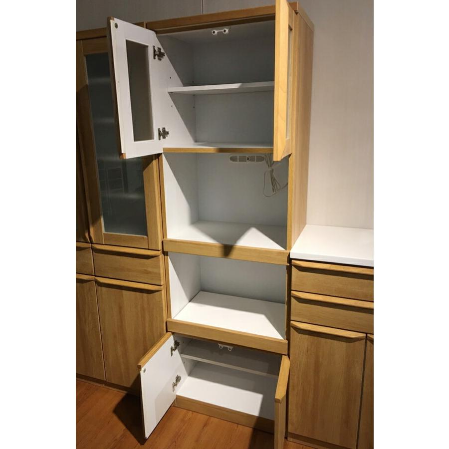 ガラス扉コンセント付き 食器棚 キッチンボード レンジラック 幅60 高さ180 ガラス扉コンセント付き 食器棚 キッチンボード レンジラック 幅