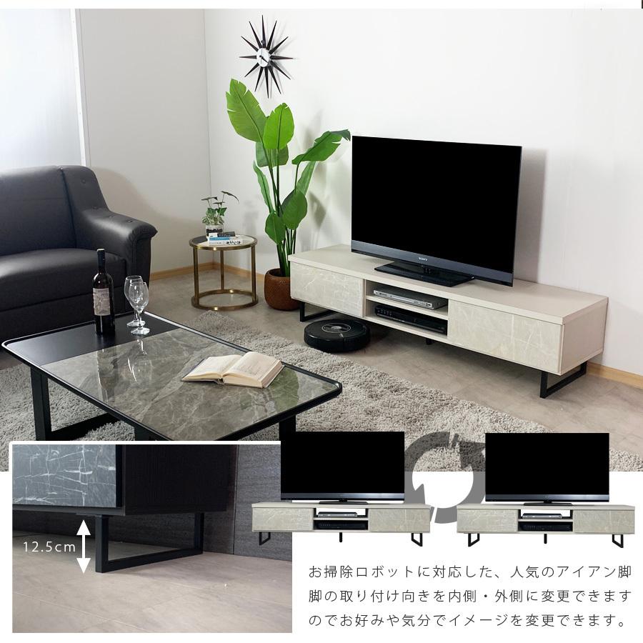 テレビ台 テレビボード 日本製 幅160 石目調 大理石柄 木製 : 大川家具