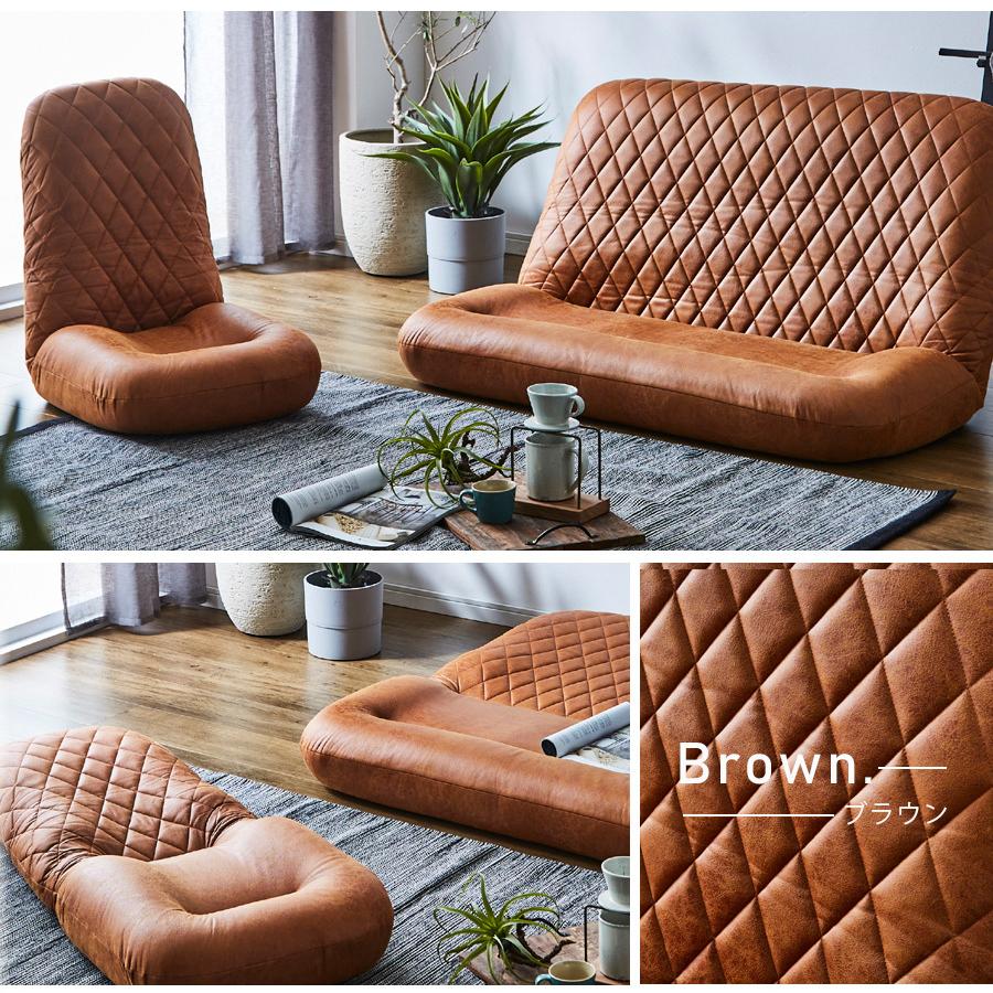 座椅子 おしゃれ 1人掛け 傷に強い レザーファブリック ソファ