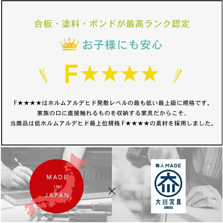 キッチンカウンター レンジ台 食器棚 ハイタイプ 幅90 奥行50 高さ115 開梱設置サービス付き キッチン収納 引き戸 引き出し_9