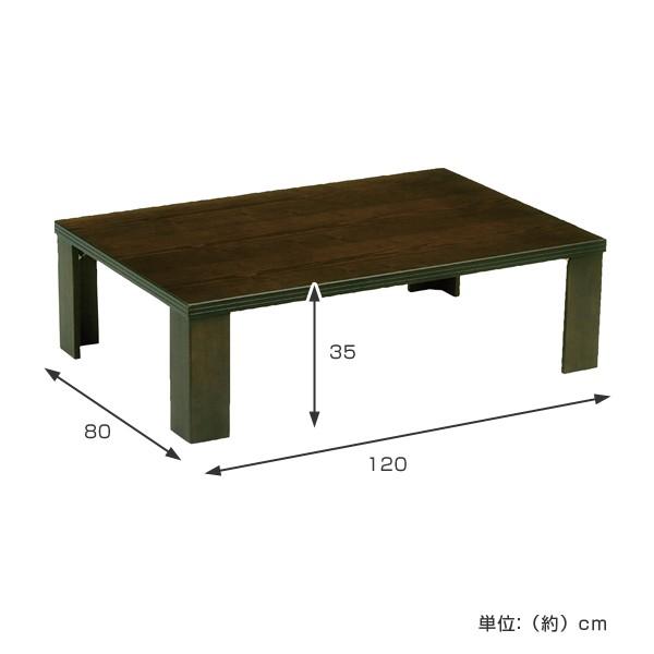 座卓 120幅 ローテーブル ちゃぶ台 木製 幅120cm 高級 折れ脚 折畳み 