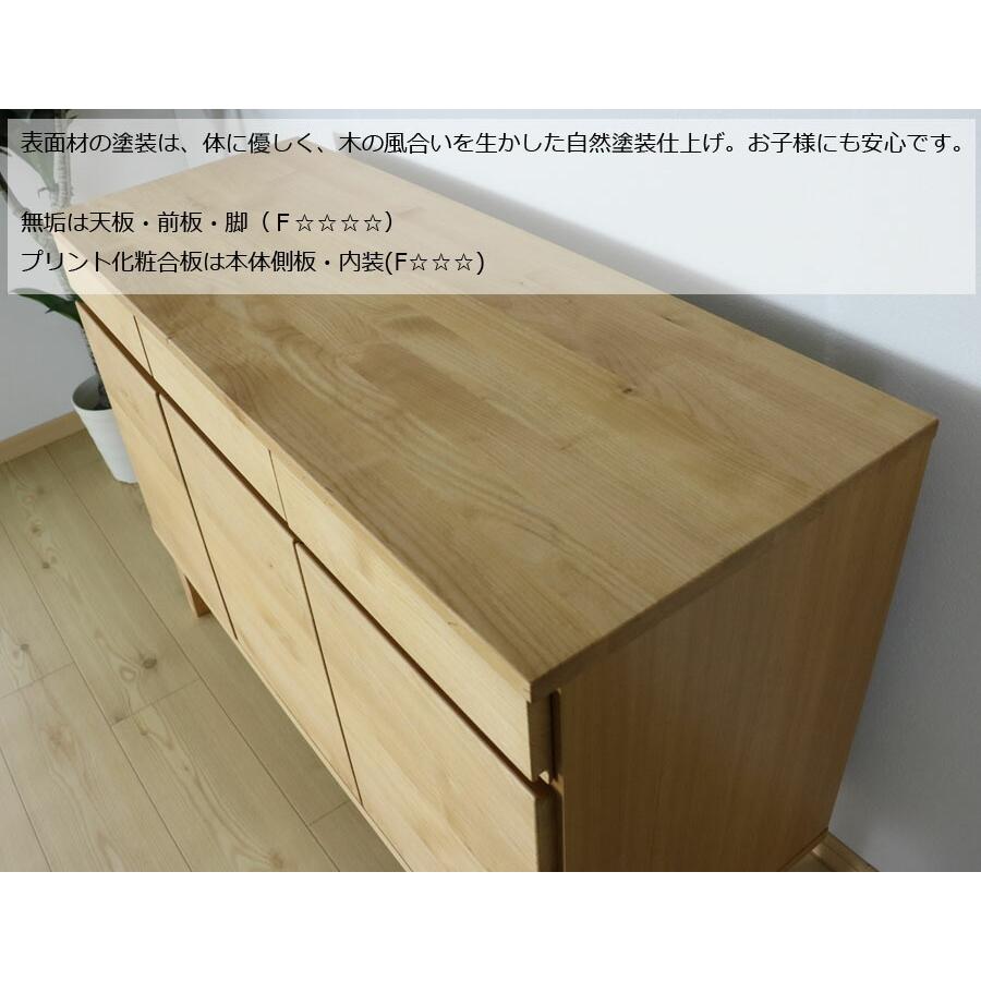 キャビネット サイドボード 幅120 チェスト 食器棚 木製 モダン リビング収納 カップボード 電話台 ファックス台 FAX台 完成品_2