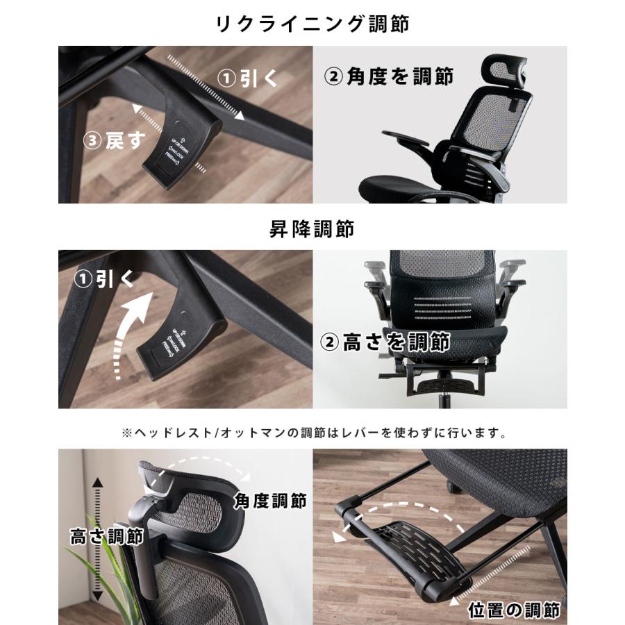 オフィスチェア デスクチェア メッシュ ワークチェア 人間工学 