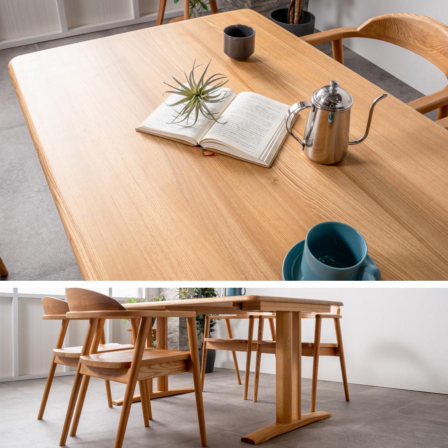 テーブル ダイニングテーブル 木製 幅150 北欧 天然木 無垢テーブル