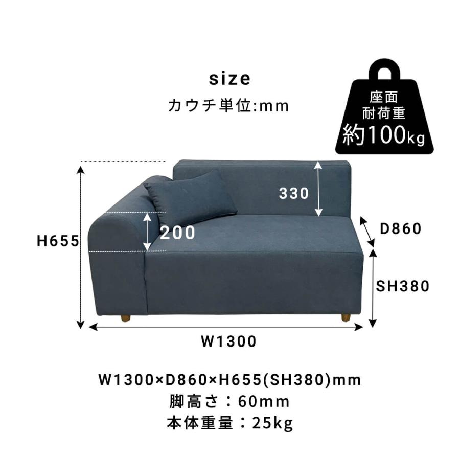 ソファー 2pソファー 片肘ソファ 二人掛け スツール付き ロータイプ可