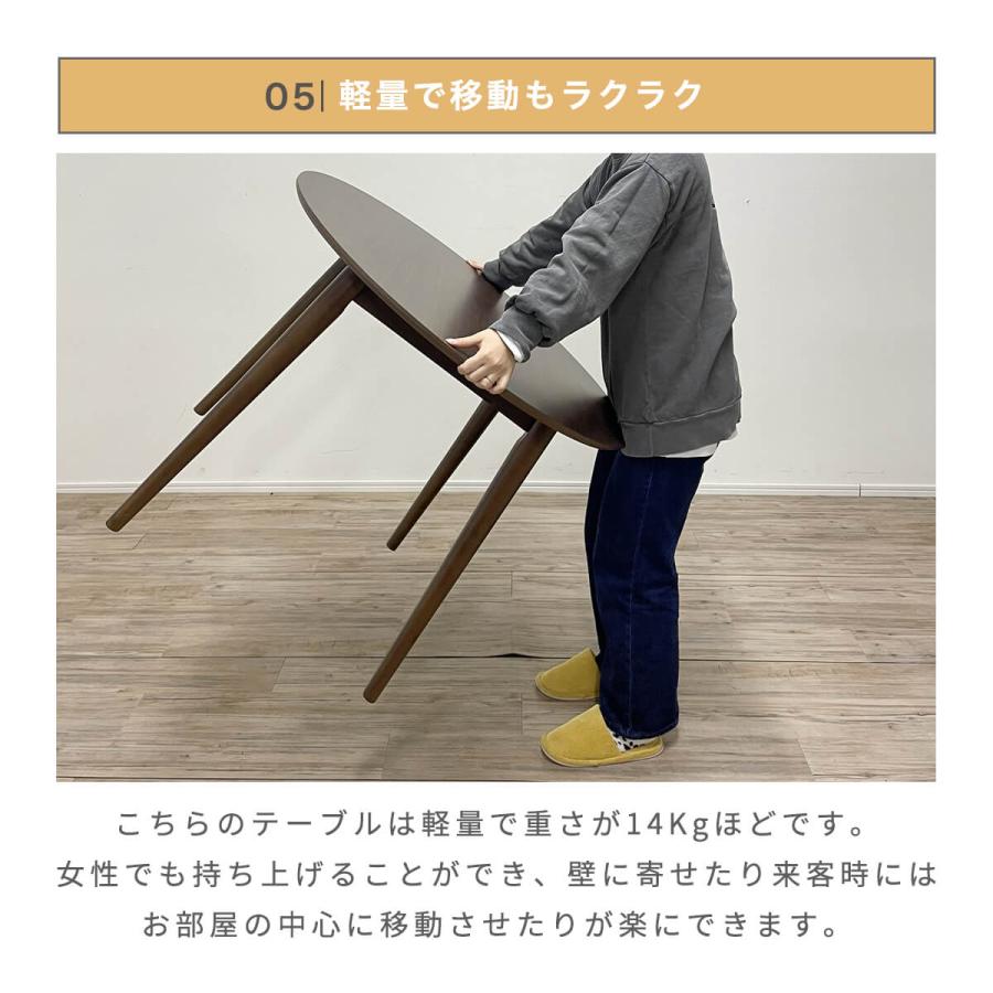 円形木製テーブル ダークブラウン 円形木製テーブル ダークブラウン - メルカリ