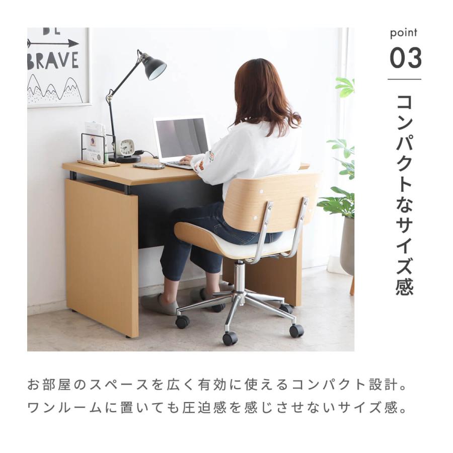 東馬（Tohma） パソコンデスク 100cm pcデスク コンパクト タック収納