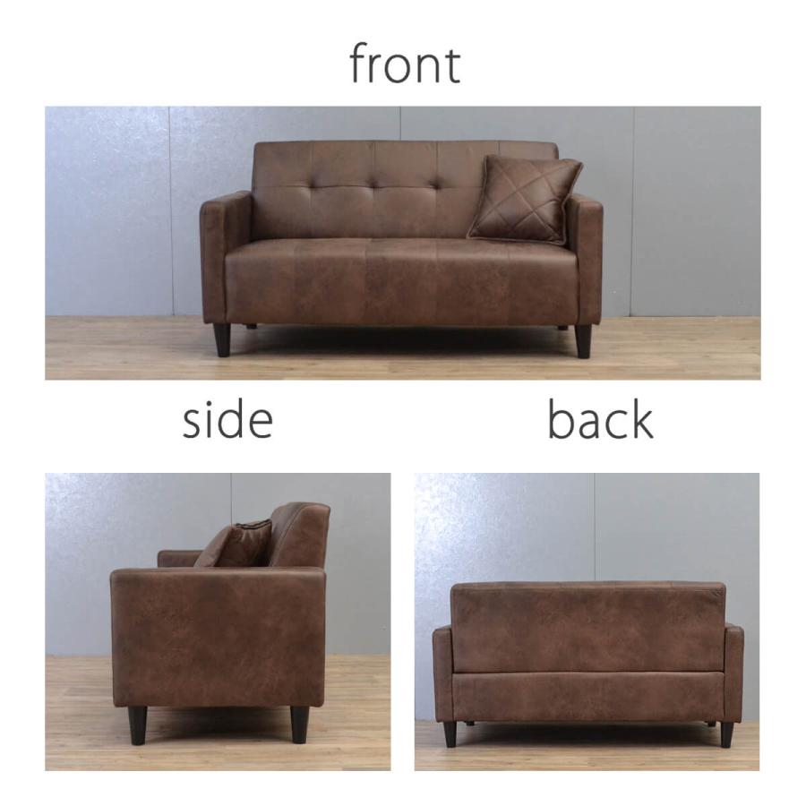 ソファー 2人掛け コンパクト 合皮 ローソファ 北欧 sofa おしゃれ