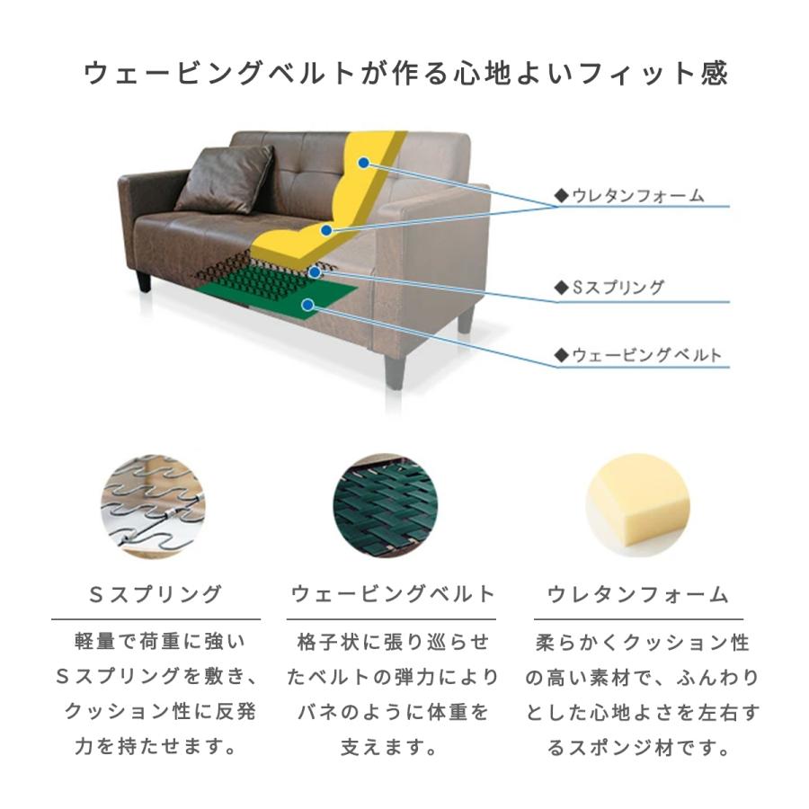 ブラウン合成皮革2人掛けソファ ほぼ新品未使用 オシャレ コンパクト 引取限定 ブラウン合成皮革2人掛けソファ ほぼ新品未使用 オシャレ