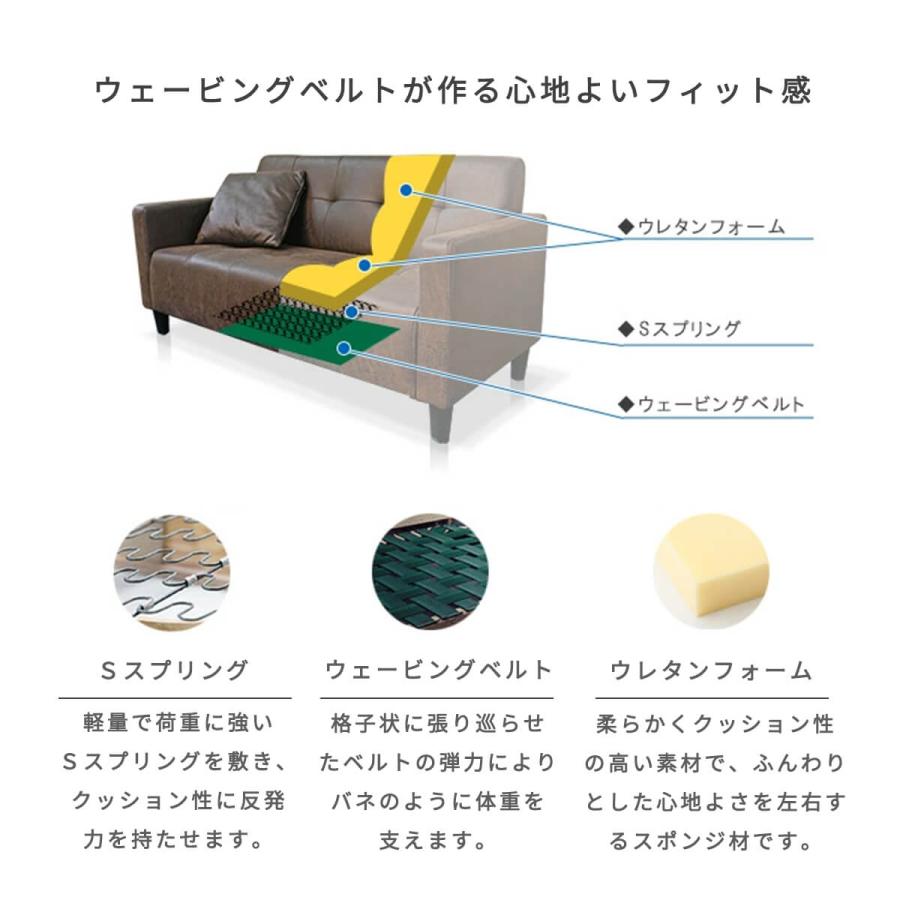 ソファー 2人掛け コンパクト 合皮 ローソファ 北欧 sofa おしゃれ