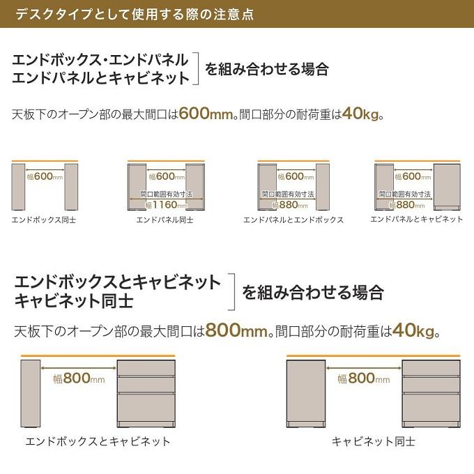 バレッタ 幅30cm 下キャビネット デスクワーク リビング 寝室 プライベートルーム 引出し3杯 幅木よけ AB-30DE_4