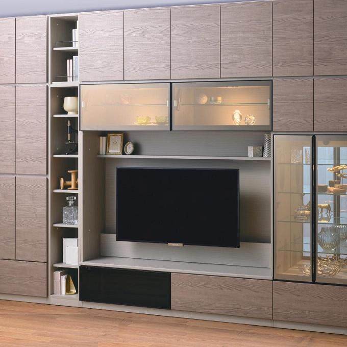 【綾野製作所】◆◇トールキャビネット◆◇飾り棚◆◇照明付 AYANO（綾野製作所）トールキャビネット「スピネル」幅40cm 全3