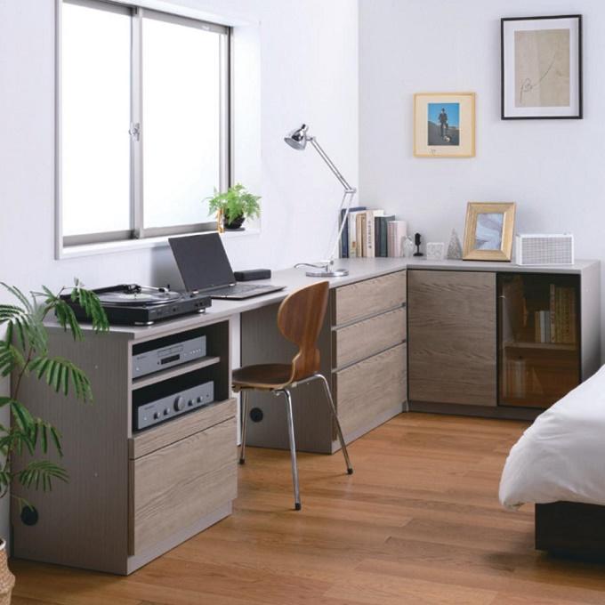 綾野製作所 ローボード 幅80cm バレッタ リビング家具 TV台 引出