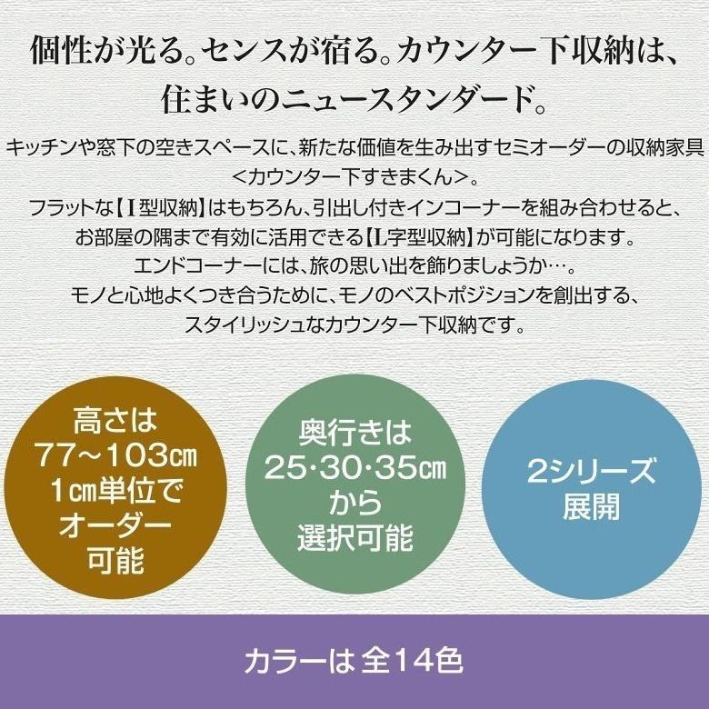 カウンター下 CSD-SG80 奥行25cm 幅80cm すきまくん 収納棚 引戸 カウンター下 CSD-SG80 奥行25cm 幅80cm すきまくん 収納棚 引戸