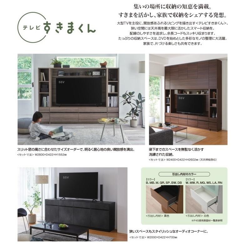 テレビ すきまくん 壁掛けTV金具 本体取付け穴加工費込 TVボード同時