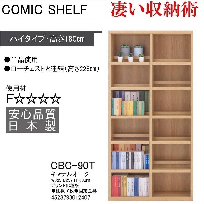 フナモコ（FUNAMOCO） ハイタイプ 幅90cm 高さ180cm コミックシェルフ