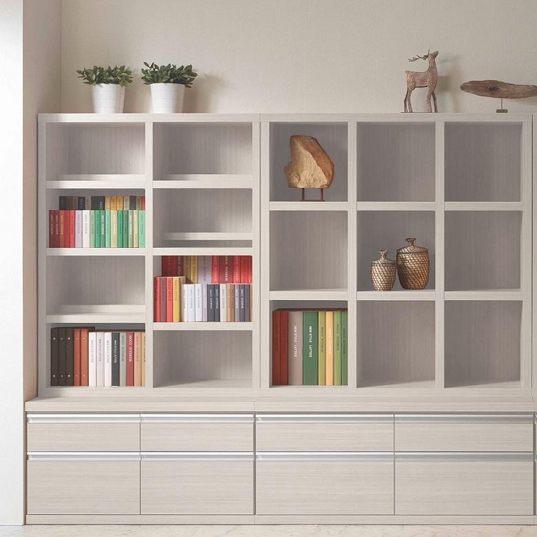 【送料込み】 MOCO フナモコ 本棚 フナモコ（FUNAMOCO） コミックシェルフ 4段 前後2列棚 日本製 約幅