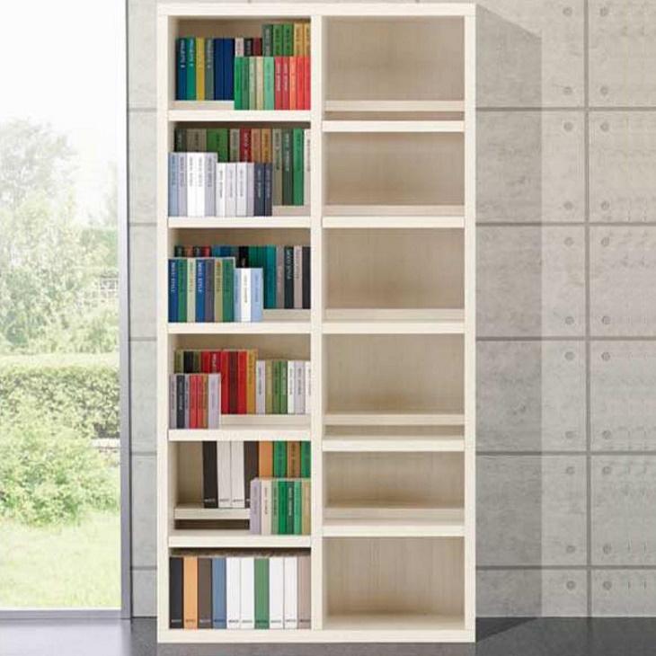 本棚 ホワイトウッド 1800ハイタイプ　フナモコ フナモコ（FUNAMOCO） ハイタイプ 幅90cm 高さ180cm コミックシェルフ