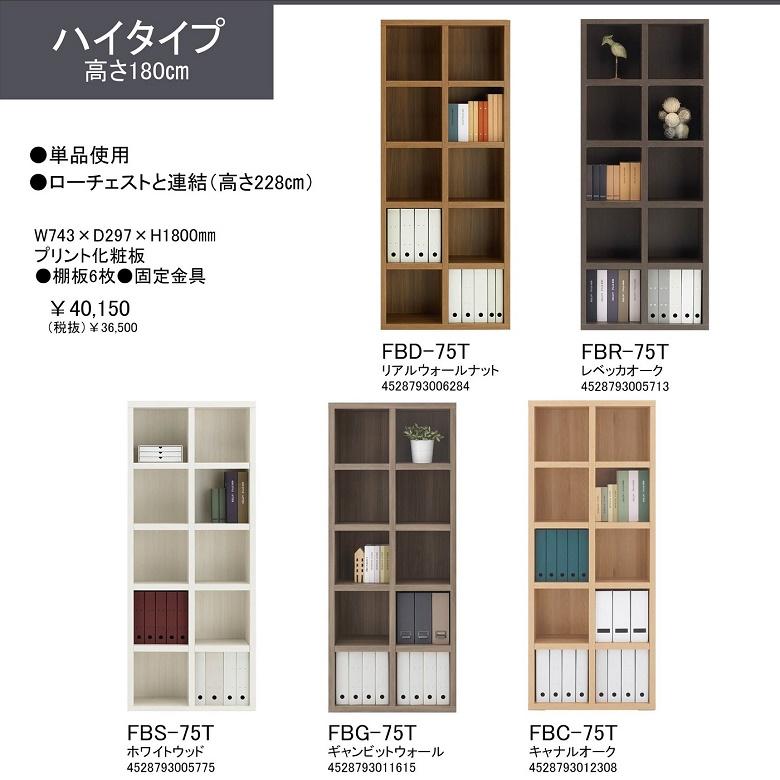 フナモコ（FUNAMOCO） ミドルシェルフ ラチス 幅75cm 高さ145cm