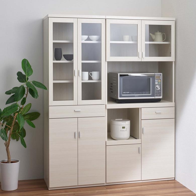 フナモコ スマートキッチン 家電収納 食器棚 幅60cm 高さ180cm