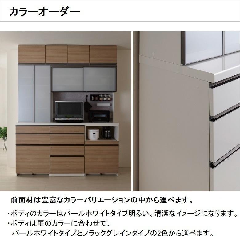 オーダー上置 パモウナ 幅100cm ロータイプ 耐震ロック付 高さ210-325mm 開き戸 転倒防止用器具付 AS-VL100U_17