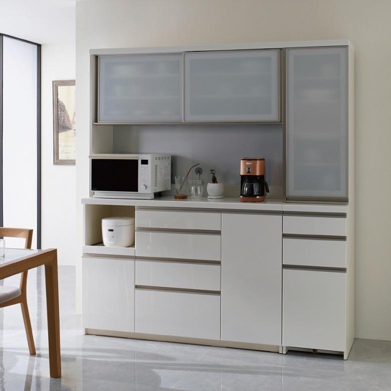 パモウナ EM 食器棚 + 上置 セラミカネロ　EMA-S1000R Pamouna（パモウナ）オープンボード「EMA-S1000R」幅100cm 奥行