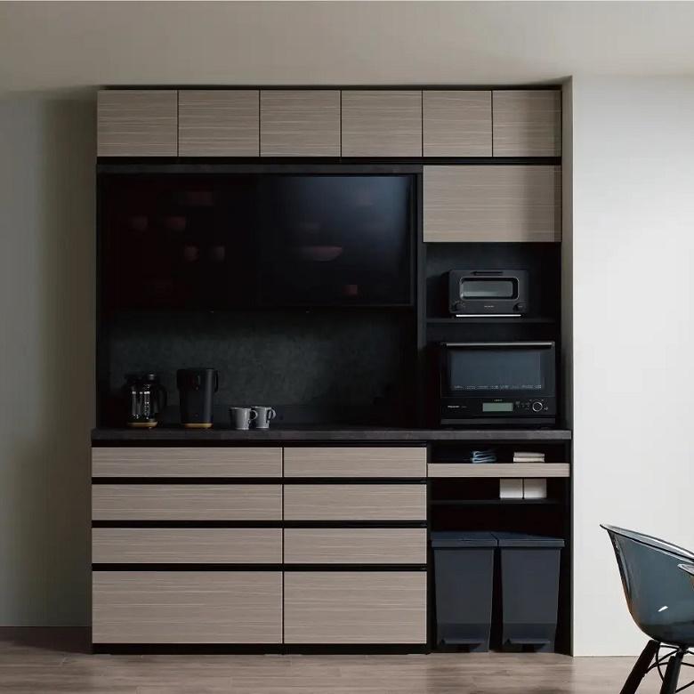 パモウナ オーダー上置 幅170cm ロータイプ キッチン収納 KJ