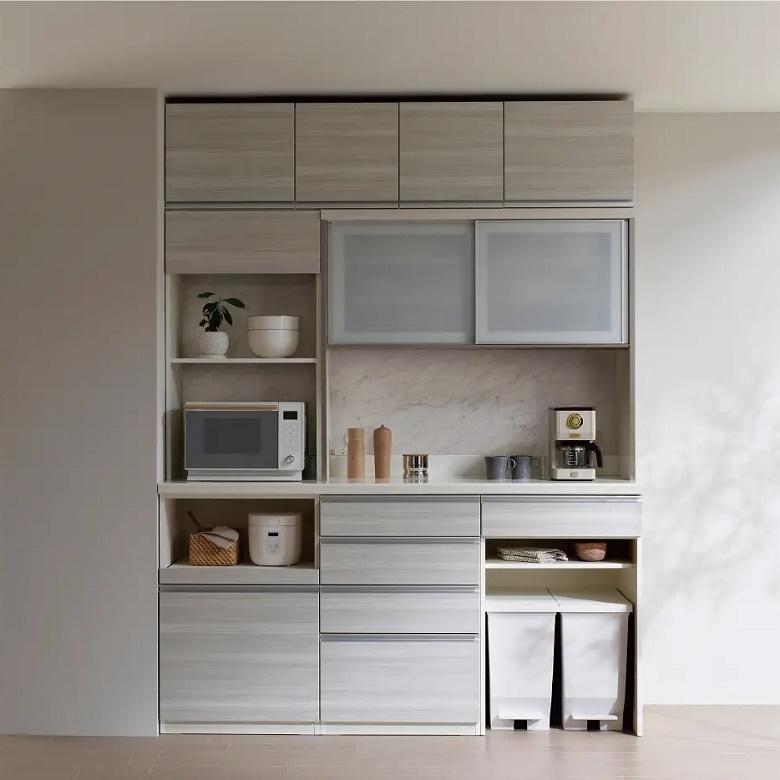 パモウナ　食器棚　120cm パモウナ 食器棚 幅120cm CW 完成品 キッチンカウンター