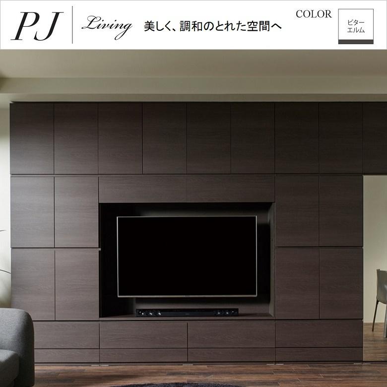 テレビボード 幅120cm フラップ扉 バックパネル TV掛金具付 フロート 引出し2杯 リビング家具 パモウナ PJL-120 120TP｜kagu-hiraka｜14