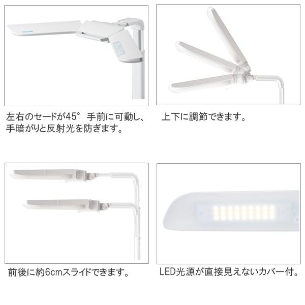 コイズミ LEDモードコントロールツインライト デスクライト エコレディ ECL-546(SB-545) LED照明 目にやさしいライト｜kagu-iina｜04