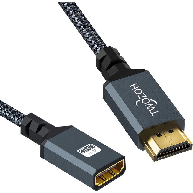最大99%オフ! Twozoh HDMI ケーブル L字型 向右 角度 90° 5M 超薄型 スリム オス-オス コード 3D 4K@60Hz対応 Twozoh HDMI ケーブル L字型 向右 角度 90° 7.5M、超薄型 HDMI スリム オス-オス コード 3D 4K@60Hz対応
