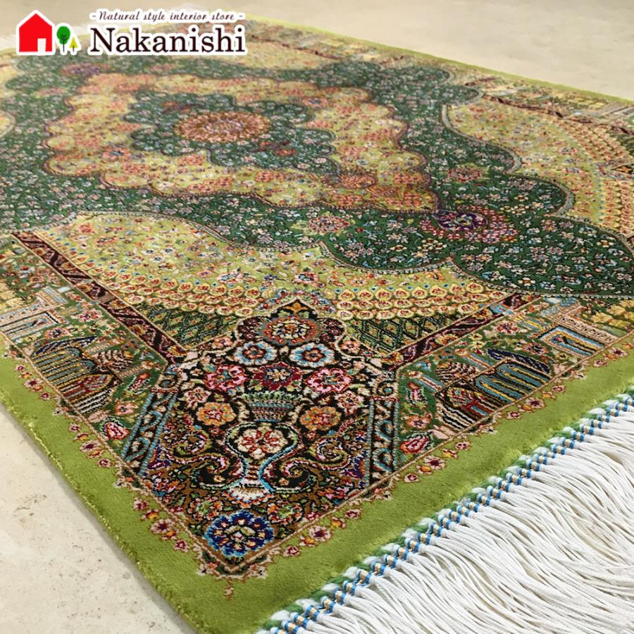 玄関マット 298963-6642 89×58.5cm】イラン製 レーヨン(モダール 