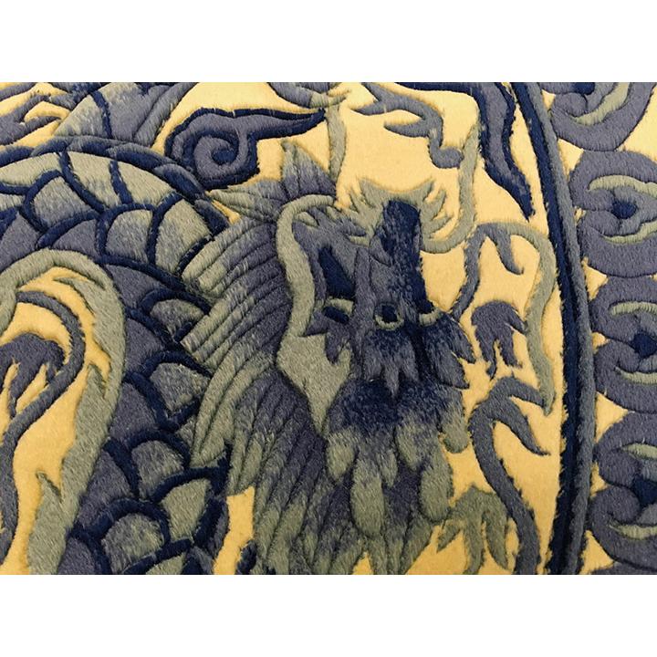 アクセント ラグ 絨毯 カーペット ウール 中国段通 約3畳 約182×276cm