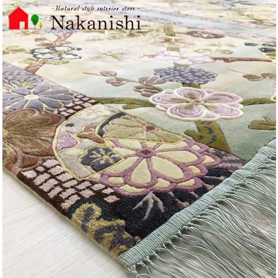 中国段通シルク120段手織り高級絨毯153×240アクセントラグ