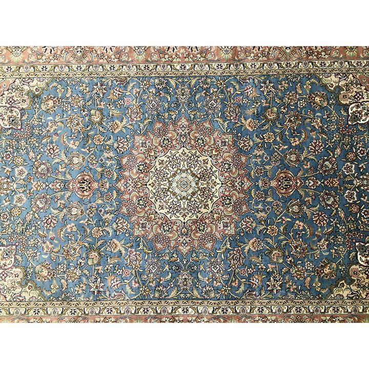 アクセント ラグ 絨毯 カーペット 玄関マット シルク 鎮平 中国