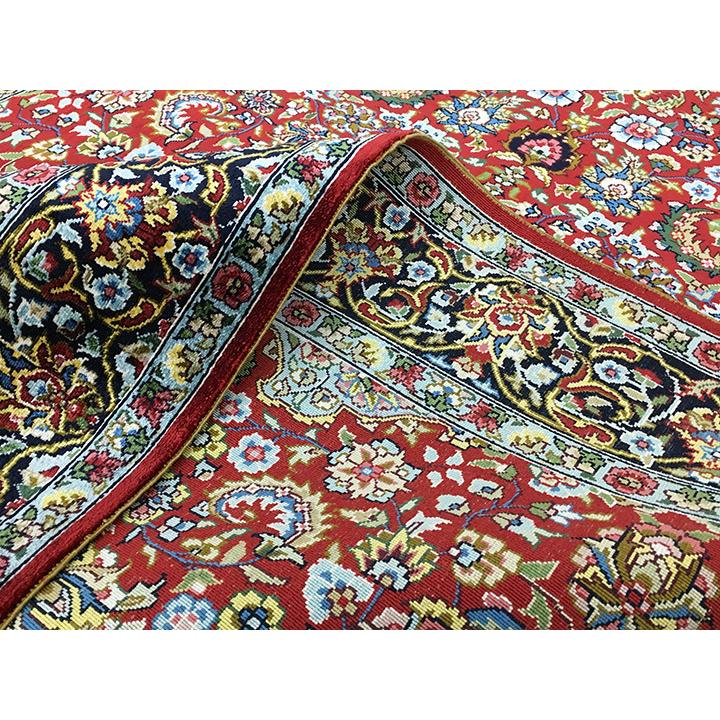 アクセント ラグ 絨毯 カーペット 玄関マット シルク 四川 中国段通 約