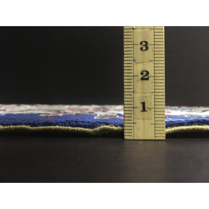 アクセント ラグ 絨毯 カーペット シルク 四川 中国段通 約4畳 約214×308.5cm 300段 マルチカラー dt-201の画像