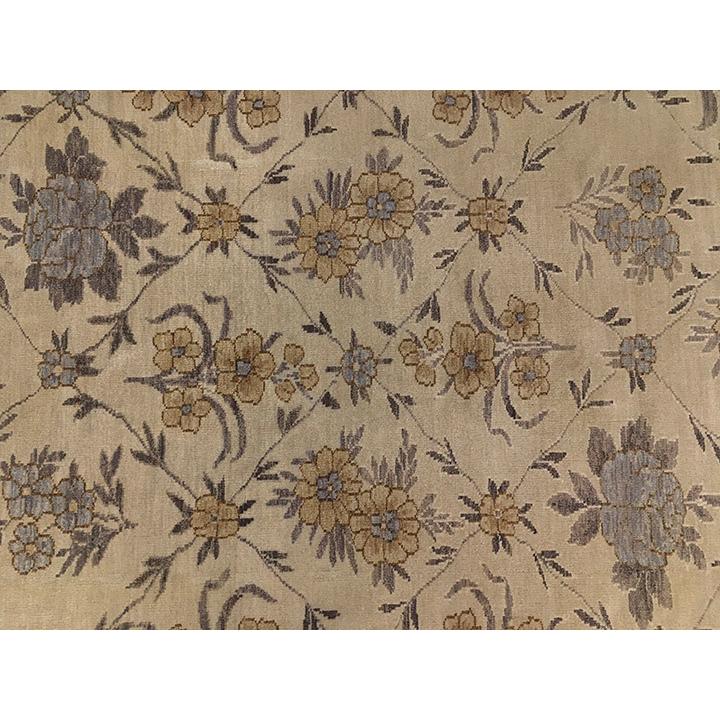 アクセント ラグ 絨毯 カーペット ウール 中国段通 約2畳 約203×203cm