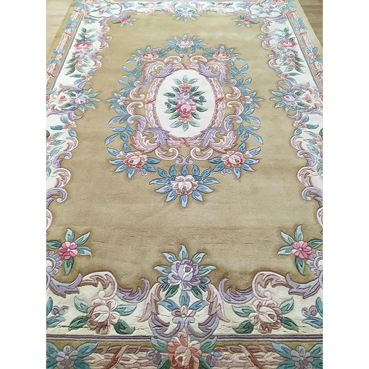 アクセント ラグ 絨毯 カーペット ウール 中国段通 約4畳 約182×270cm