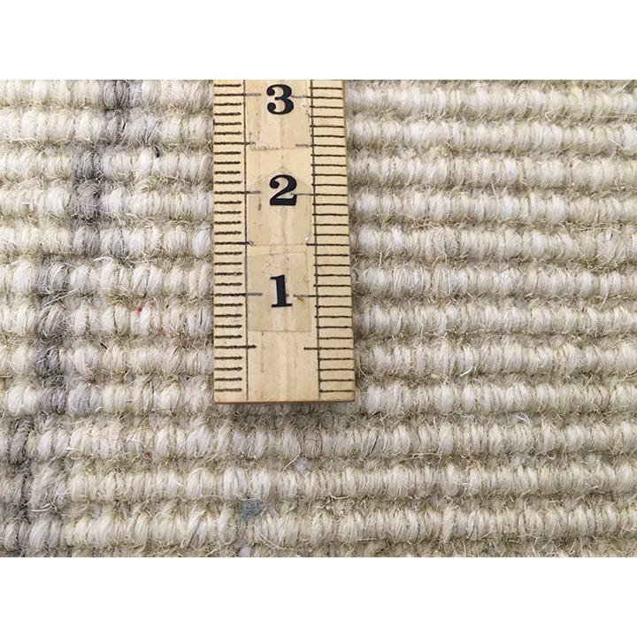 玄関マット ウール 中国段通 約59×95cm 120段 ベージュ系 dt-a309