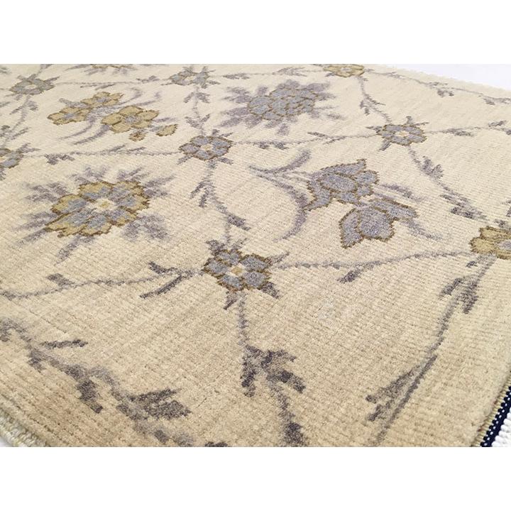 新品　中国ウール段通玄関マット　120段 玄関マット ウール 中国段通 約59×95cm 120段 ベージュ系 dt-a309