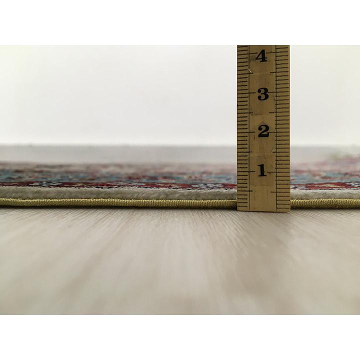 玄関マット シルク 中国段通 約63×92cm 260段 マルチカラー dt-a317