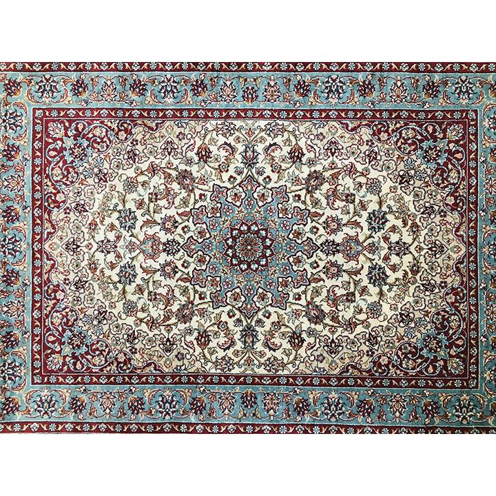 玄関マット シルク 中国段通 約63×92cm 260段 マルチカラー dt-a317