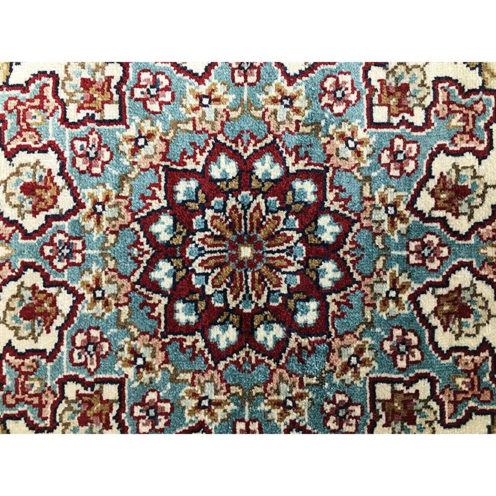 玄関マット シルク 中国段通 約63×92cm 260段 マルチカラー dt-a317