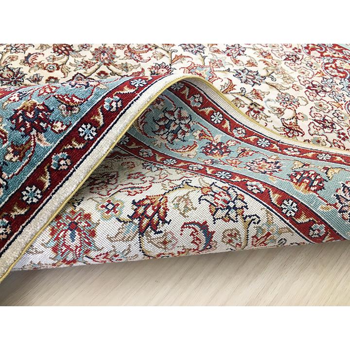 玄関マット シルク 中国段通 約63×92cm 260段 マルチカラー dt-a317