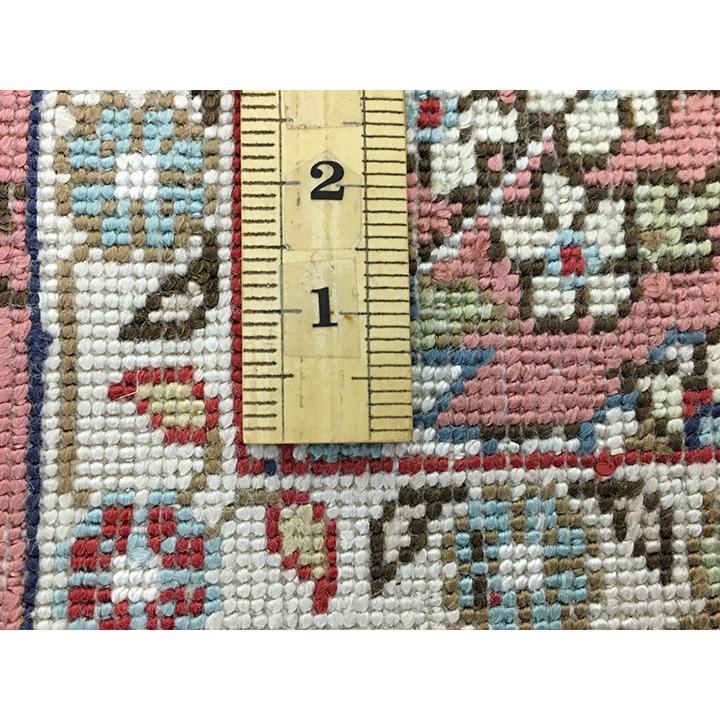 玄関マット シルク 中国段通 約62.5×93cm 260段 レッド系 dt-a320