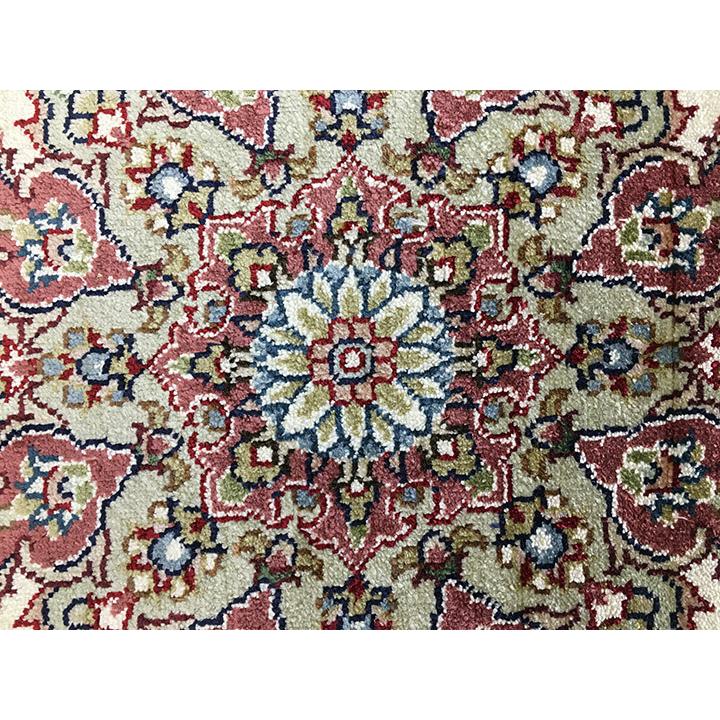 玄関マット シルク 中国段通 約63×93cm 260段 マルチカラー dt-a322