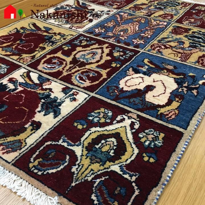 【ギャッベ 玄関マット 約66×100cm 世界旅行】GABBEH・ギャッペ(ギャべ)・イラン製・玄関マット・カーペット・ラグ・絨毯(じゅうたん)・マルチカラー gb-c030