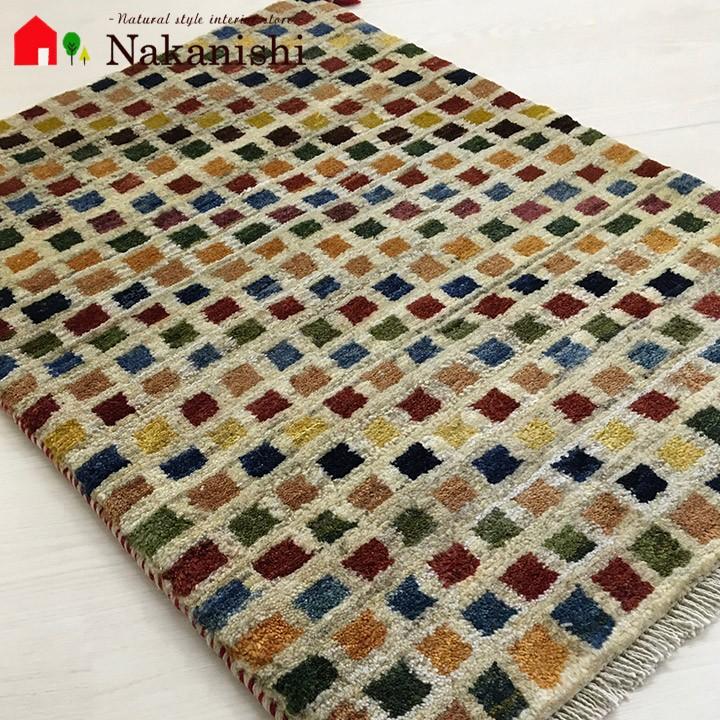 ギャッベ 玄関マット 約63×84cm 3216】GABBEH・ギャッペ(ギャべ